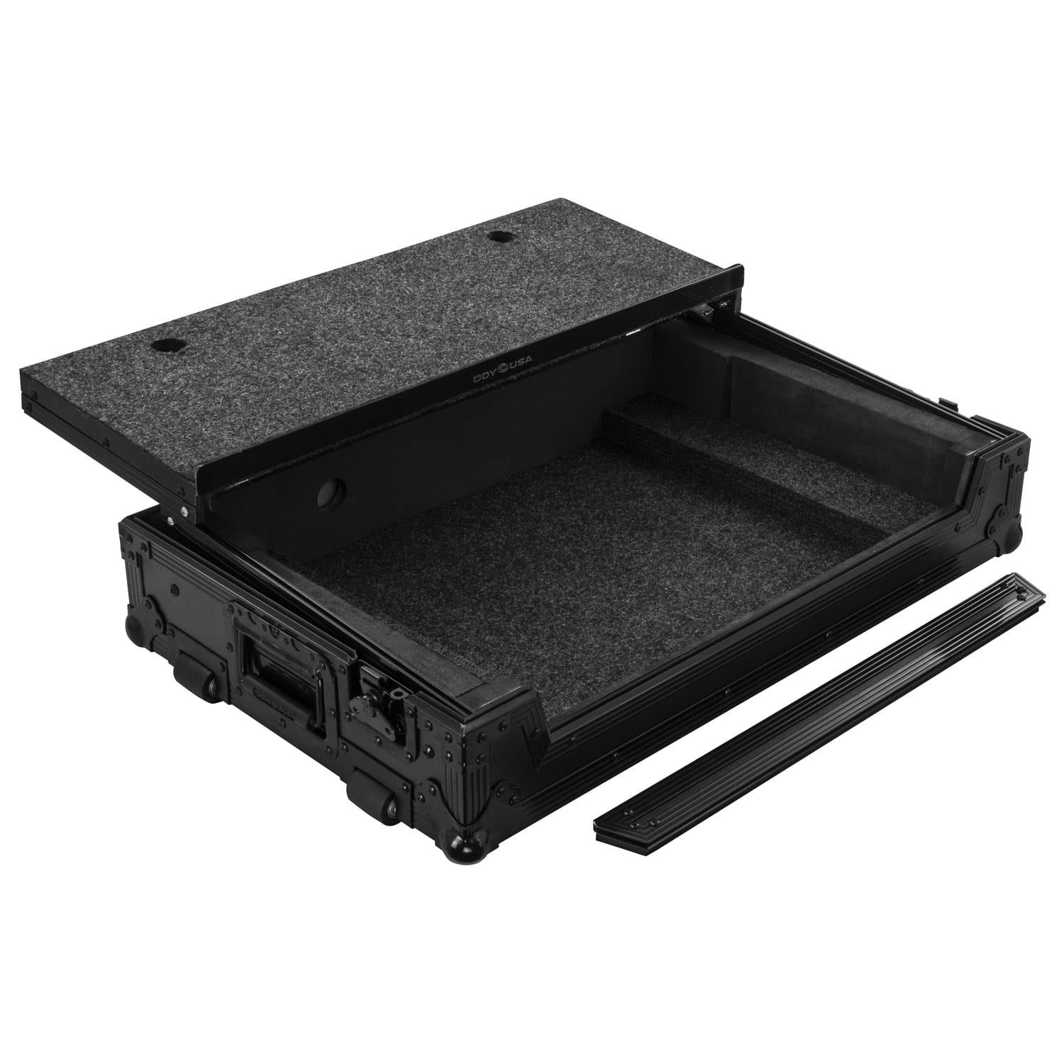 Odyssey FZGSRANEONEWBL - Rane ONE/ONE MKII Flight Case in Black with Patented Glide Platform