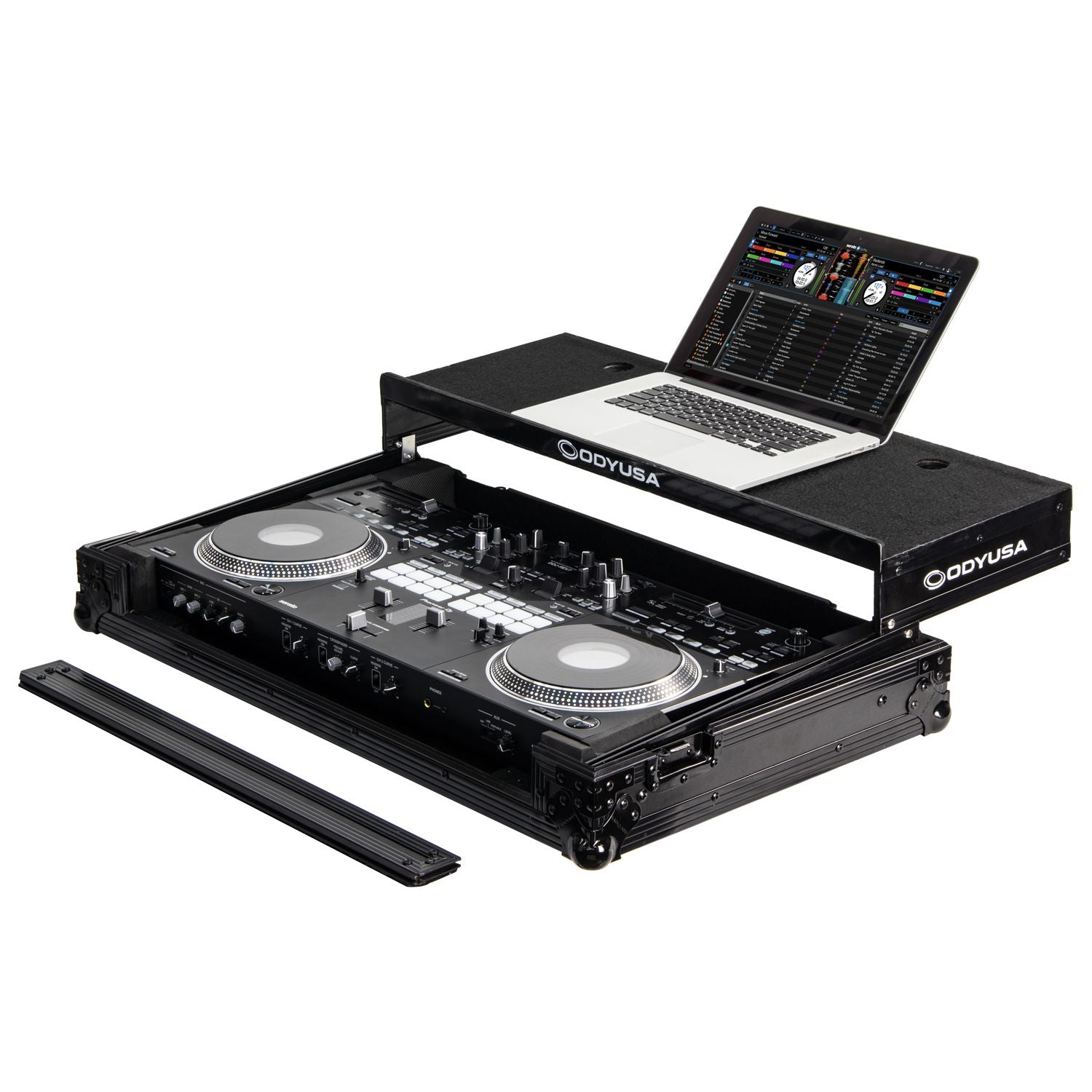 Odyssey FZGSREV7WBL - Pioneer DDJ-REV7 Black Label Glide Style Flight Case with Wheels.