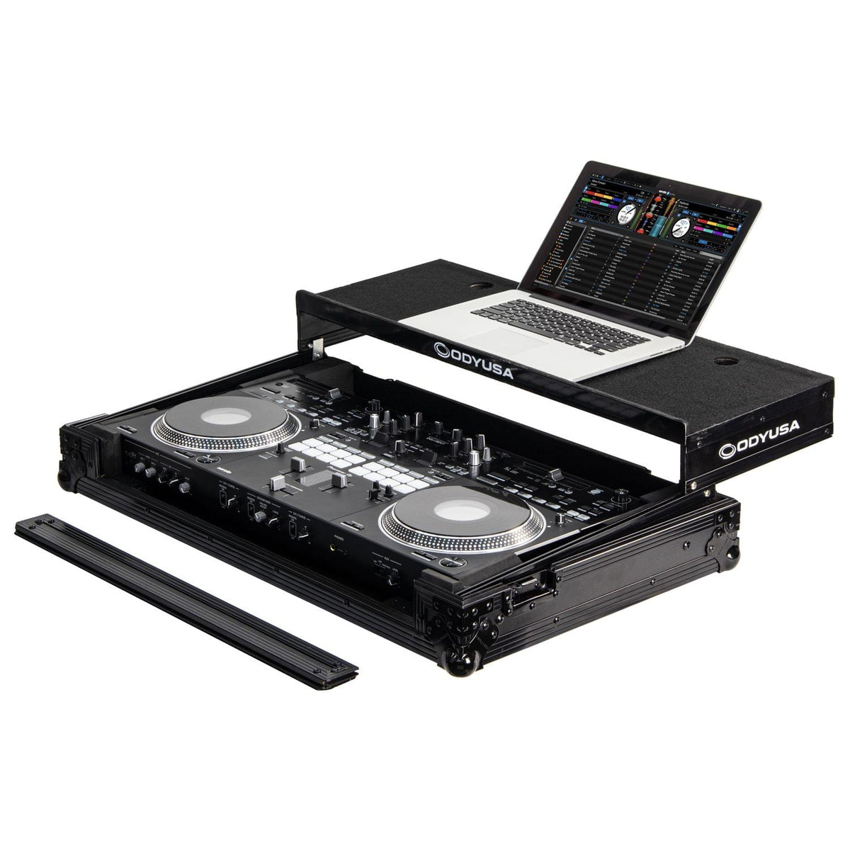 Odyssey FZGSREV7WBL - Pioneer DDJ-REV7 Black Label Glide Style Flight Case with Wheels.