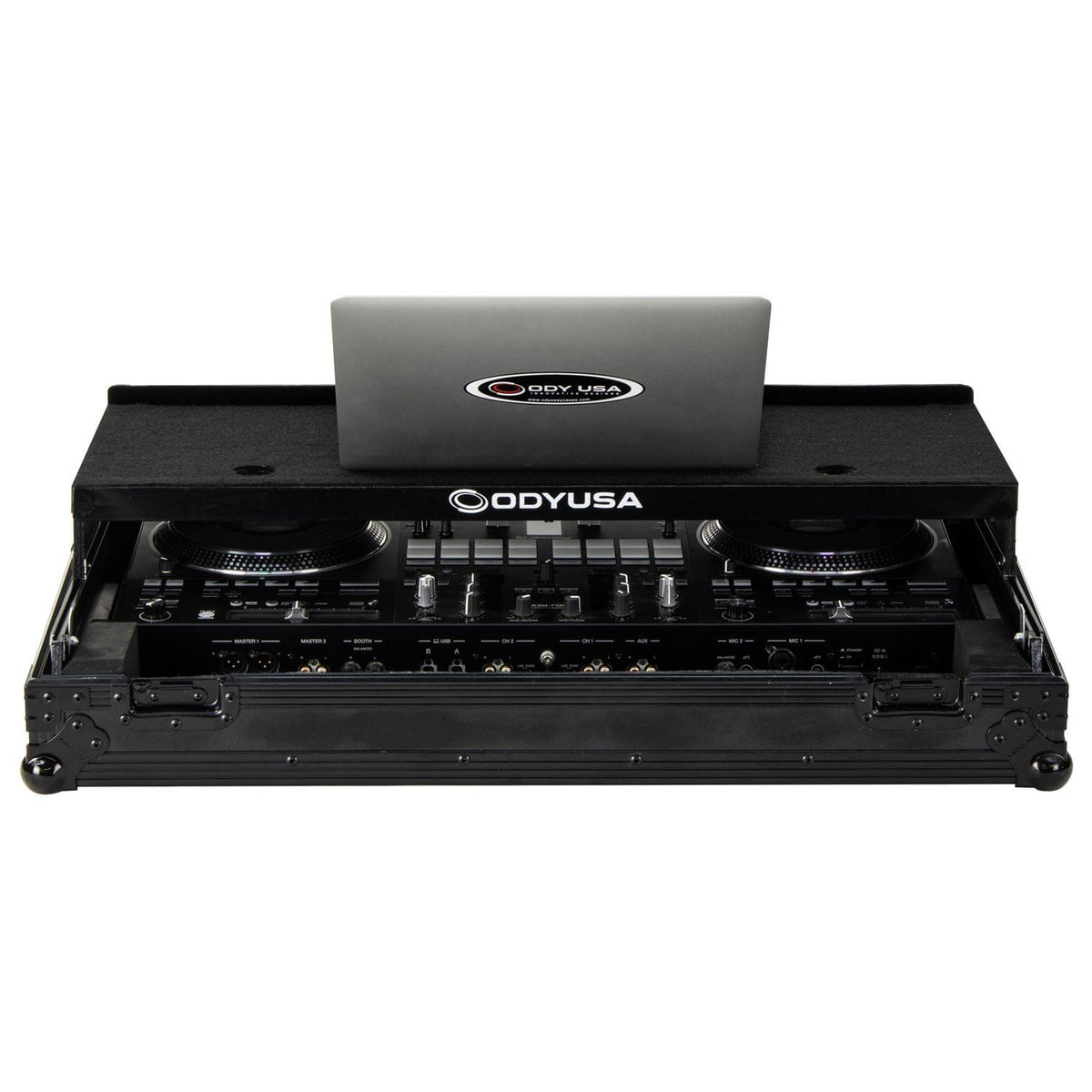 Odyssey FZGSREV7WBL - Pioneer DDJ-REV7 Black Label Glide Style Flight Case with Wheels.