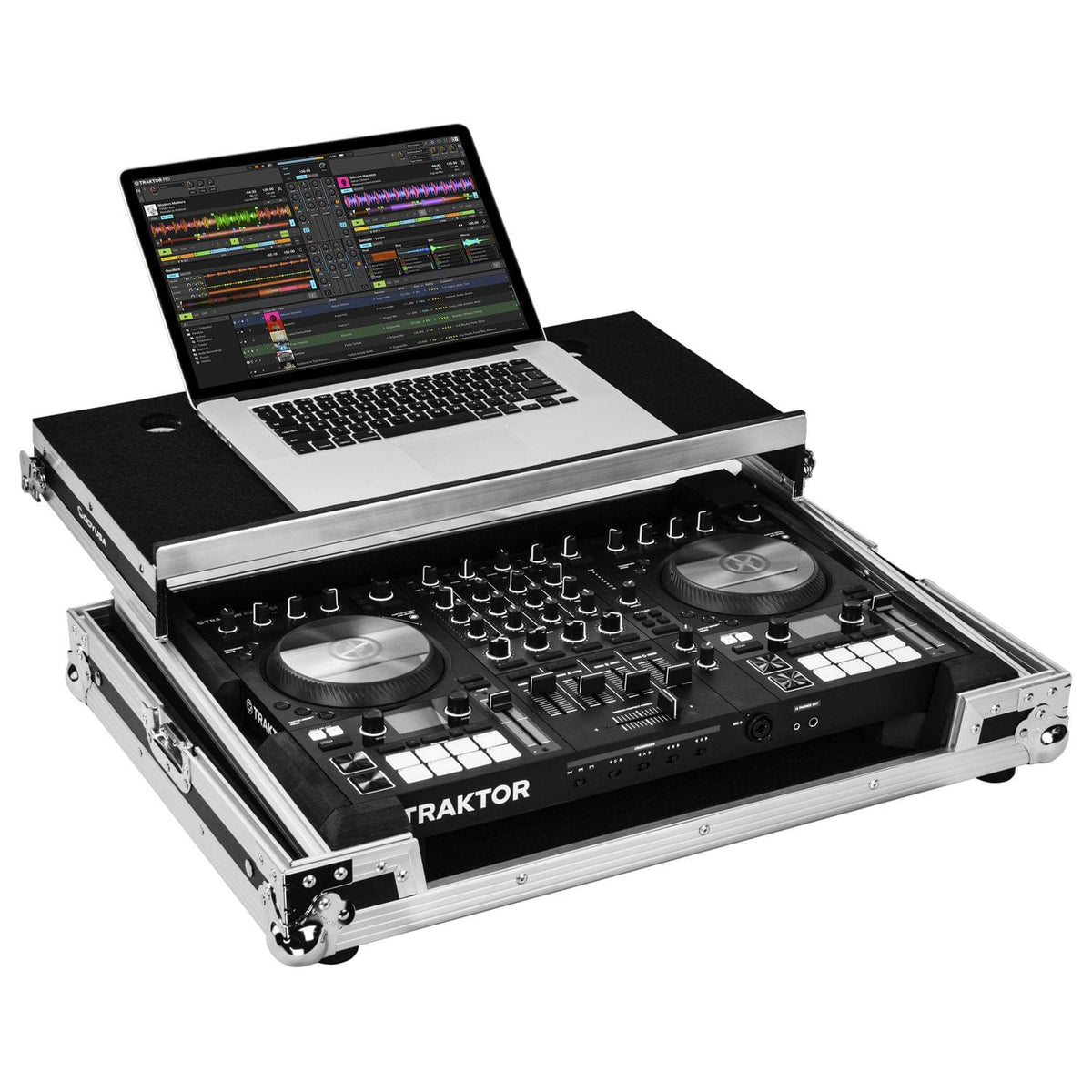 Odyssey FZGSTKS4MK3 - Native Instruments Traktor Kontrol S4 MK3 Flight Case with Glide Platform