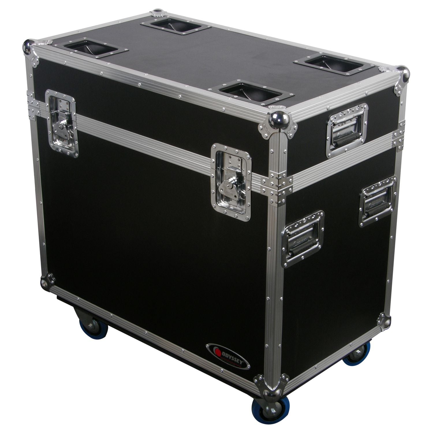 Odyssey FZMH250X2W - Universal Dual Large 250 Moving Heads Lighting Flight Case with Wheels