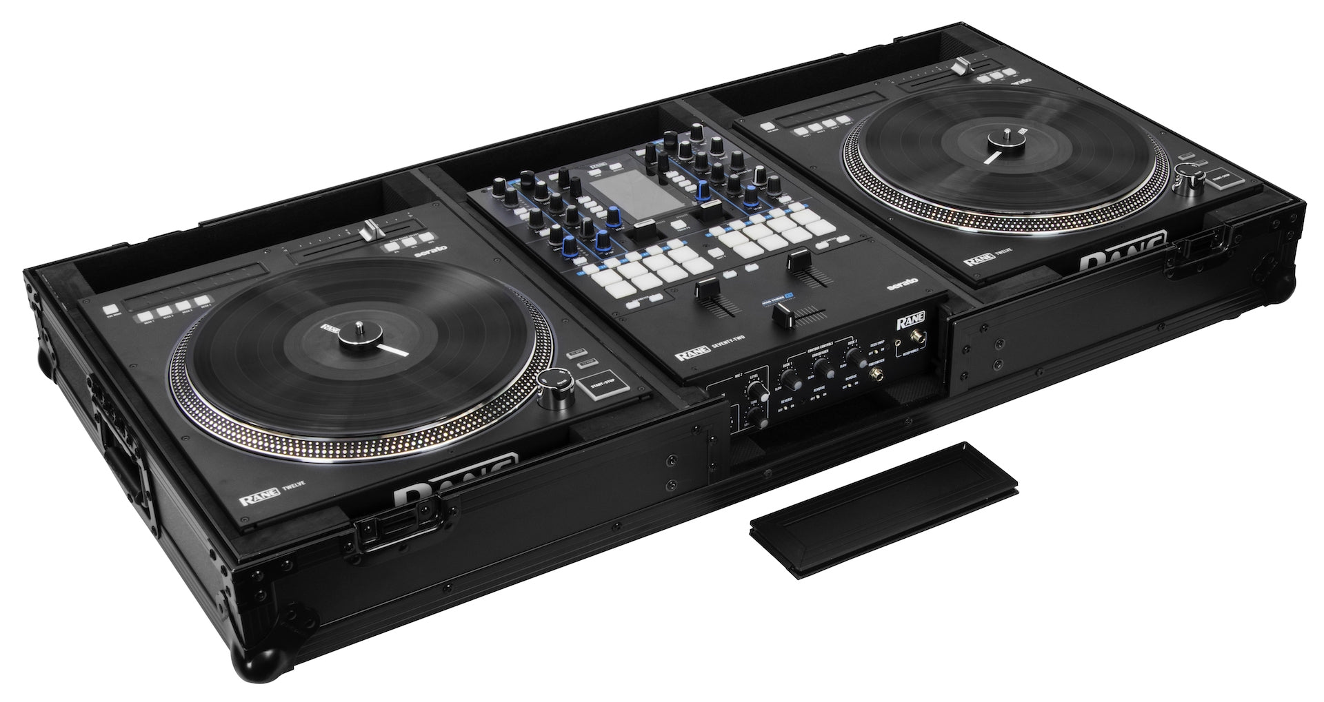 Odyssey FZRANE1272WBL - Coffin, All Black, Fits a Rane Seventy-Two + 2 Rane Twelve in Battle Position