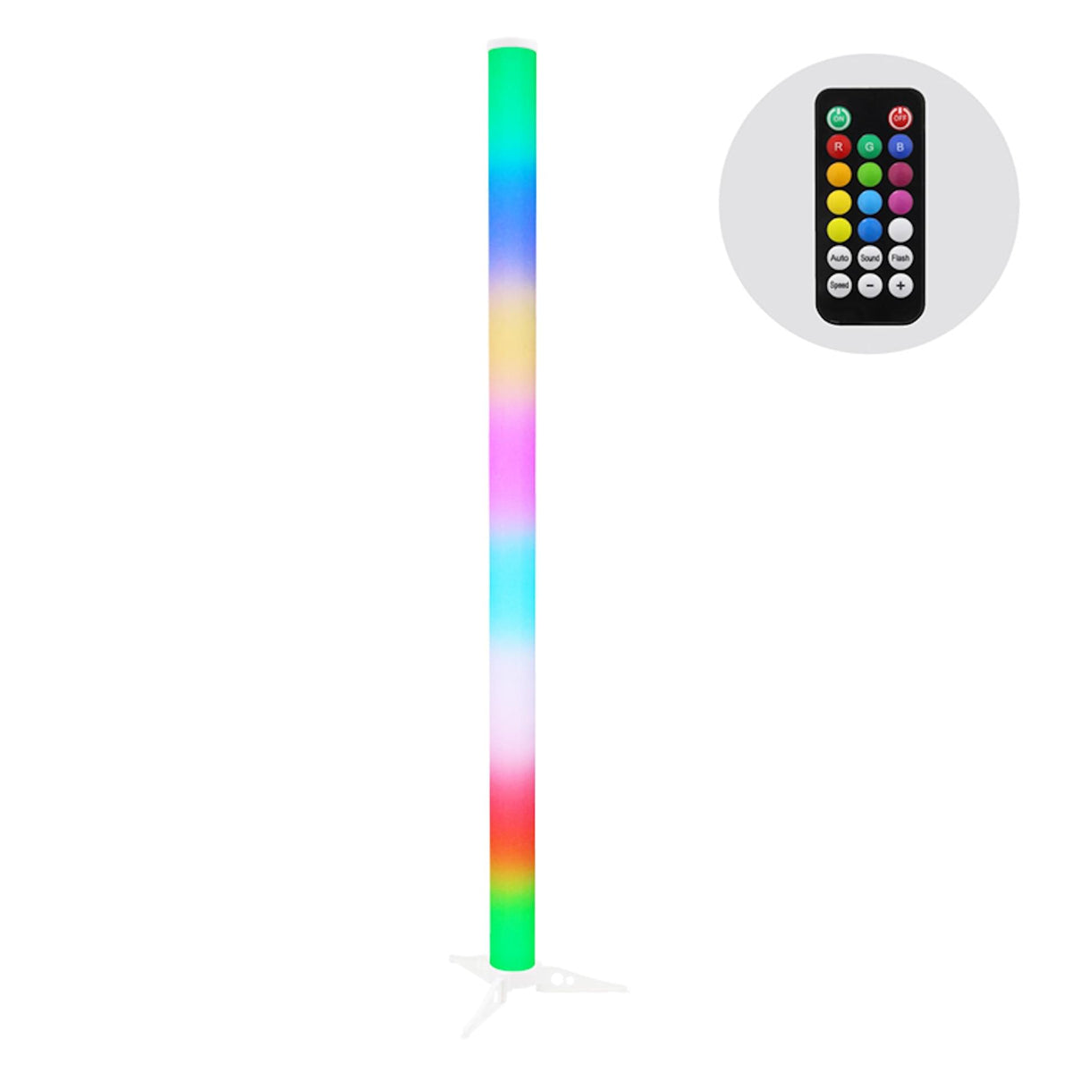 JMAZ Galaxy Tube 6PK - Galaxy 6PK Battery Powered 96W RGB LED Tube Kit (Pack of 6).