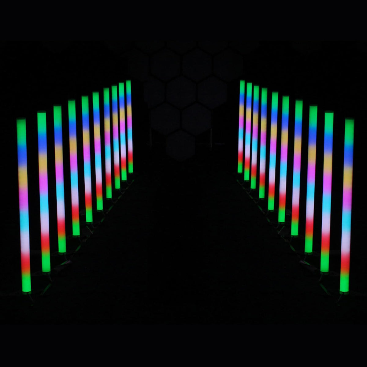 JMAZ Galaxy Tube 6PK - Galaxy 6PK Battery Powered 96W RGB LED Tube Kit (Pack of 6).