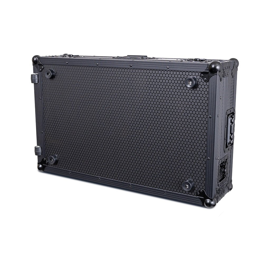 Headliner HL10021 - Pitch Black Flight Case with Laptop Platform & Wheels for Pioneer DJ DDJ-REV7.