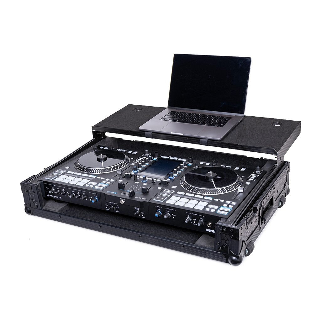 Headliner HL10027 - Pitch Black Flight Case for System One w/ Laptop Platform & Wheels.