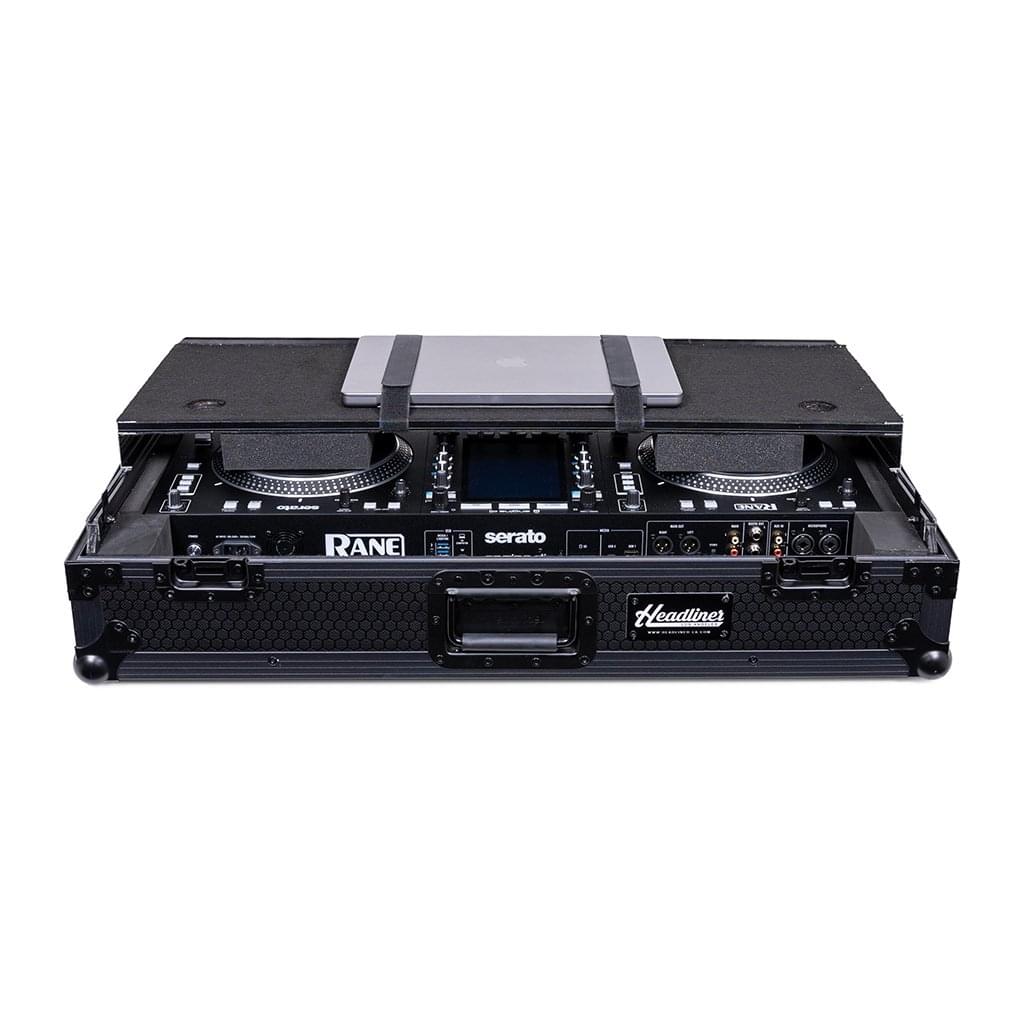 Headliner HL10027 - Pitch Black Flight Case for System One w/ Laptop Platform & Wheels.