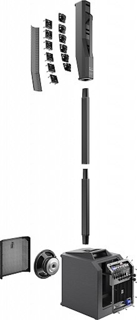 Electro-Voice EVOLVE30M - Portable Powered Column System, Global, Black - Final Clearance!.