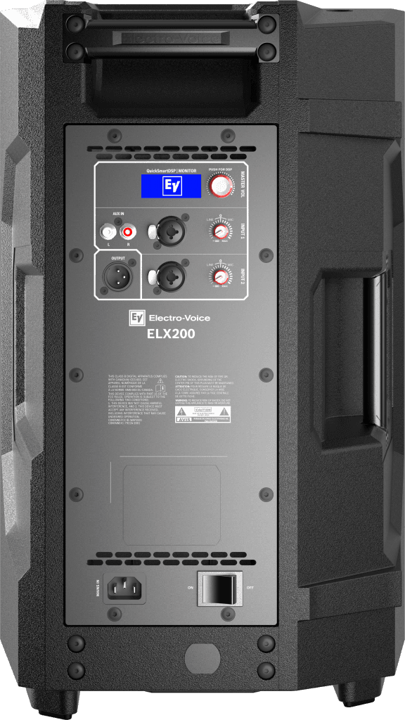 Electro-Voice ELX200-10P - 1200W, 10", 2-Way Powered Loudspeaker (Black).