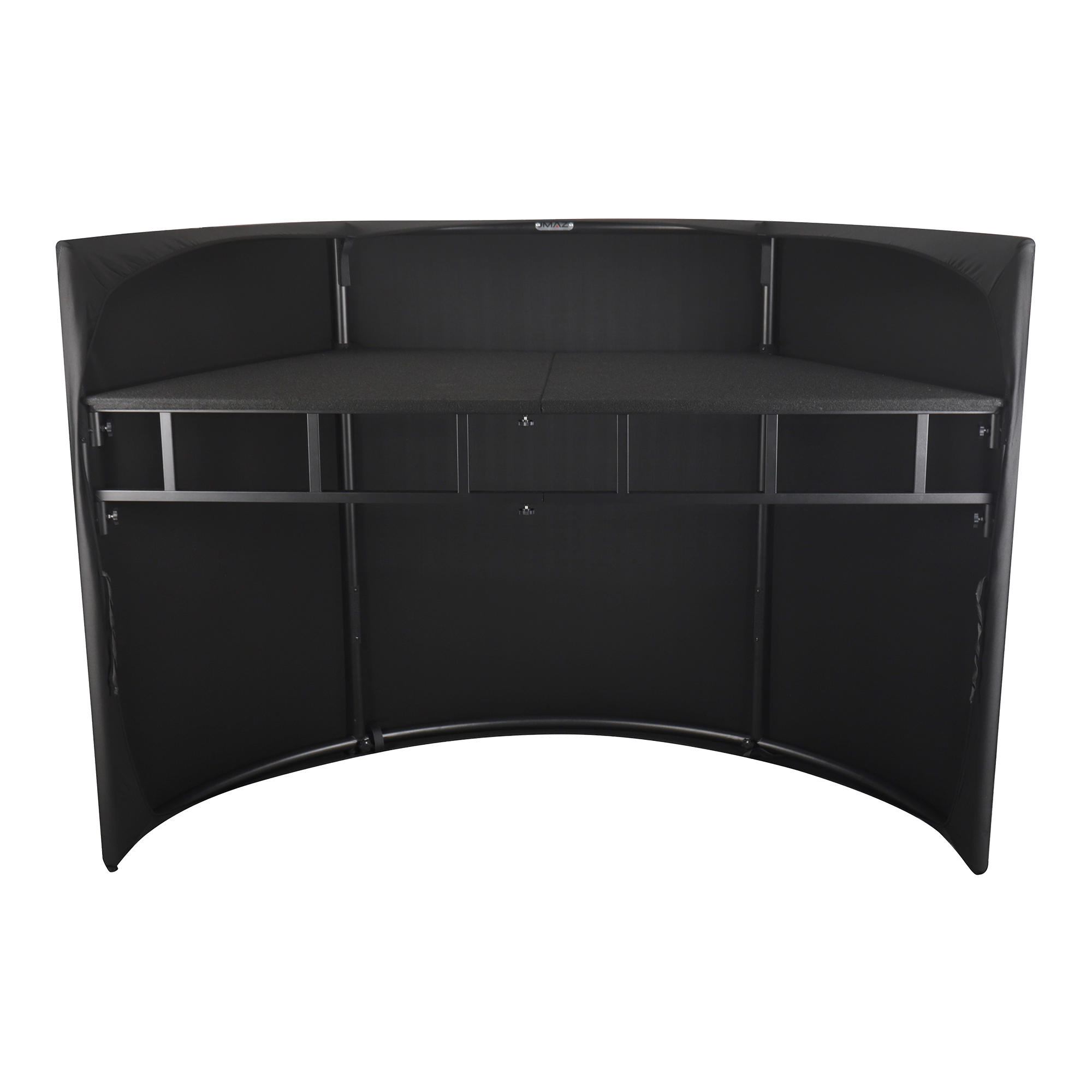 JMAZ COMMAND BOOTH - Command Booth Event Facade w/ Black and White Scrims