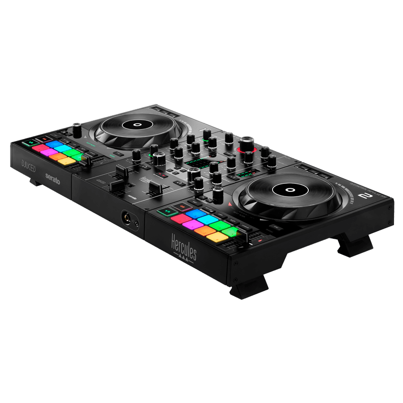 Hercules DJ Control Inpulse 500 - 2-Channel DJ Controller for Djuced & Serato with built in light guides for learning DJs..