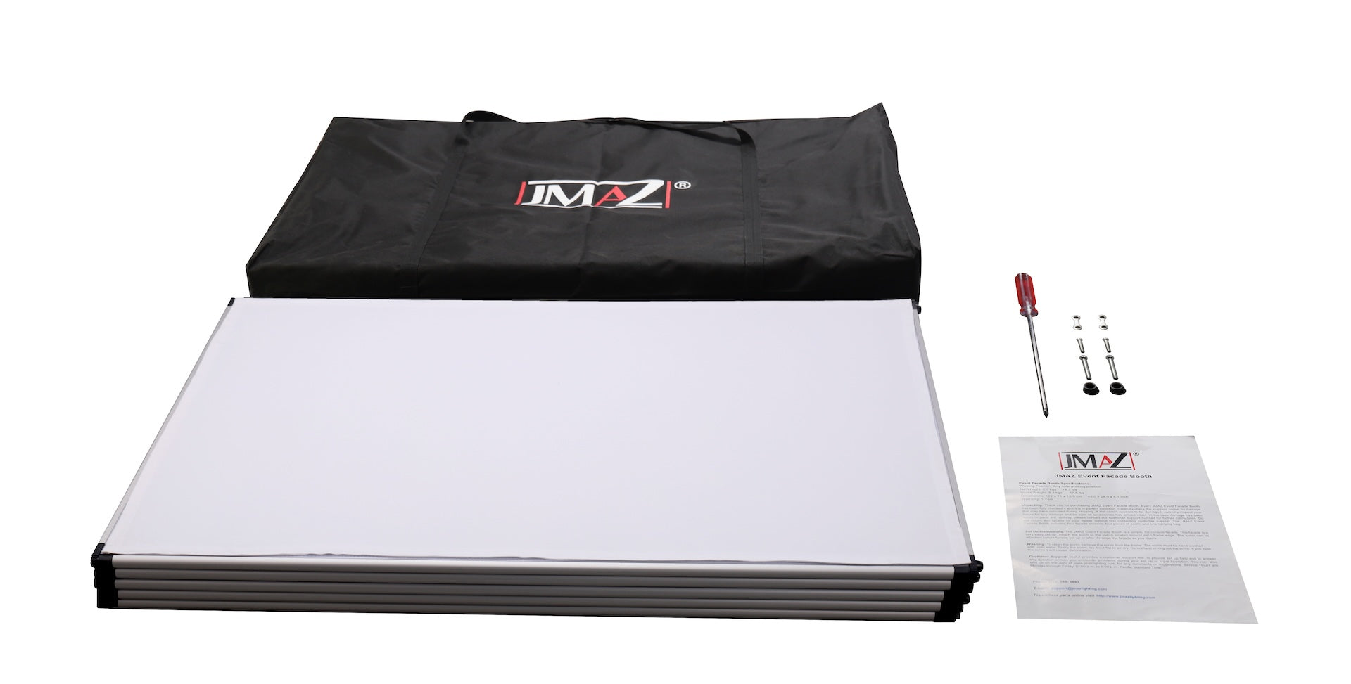 JMAZ EVENT BOOTH FACADE W - Event Booth Façade (White)
