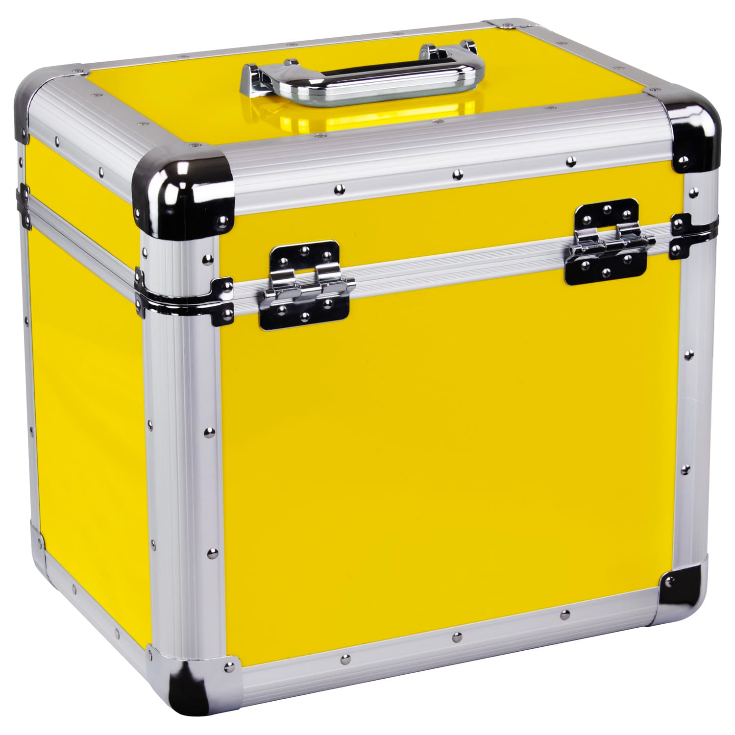 Odyssey KLP1-HOTRODYELLOW - Odyssey Vintage Series Hot Rod Yellow 12" Vinyl Records or LP Case, Holds 70 PCS