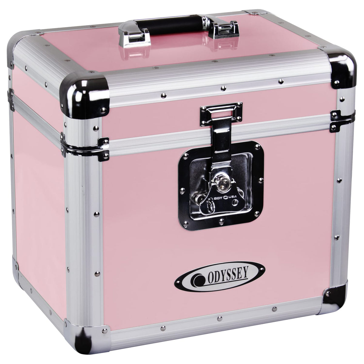 Odyssey KLP1-VINTAGEPINK - Vintage Series Pink 12" Vinyl Records or LP Case, Holds 70 PCS