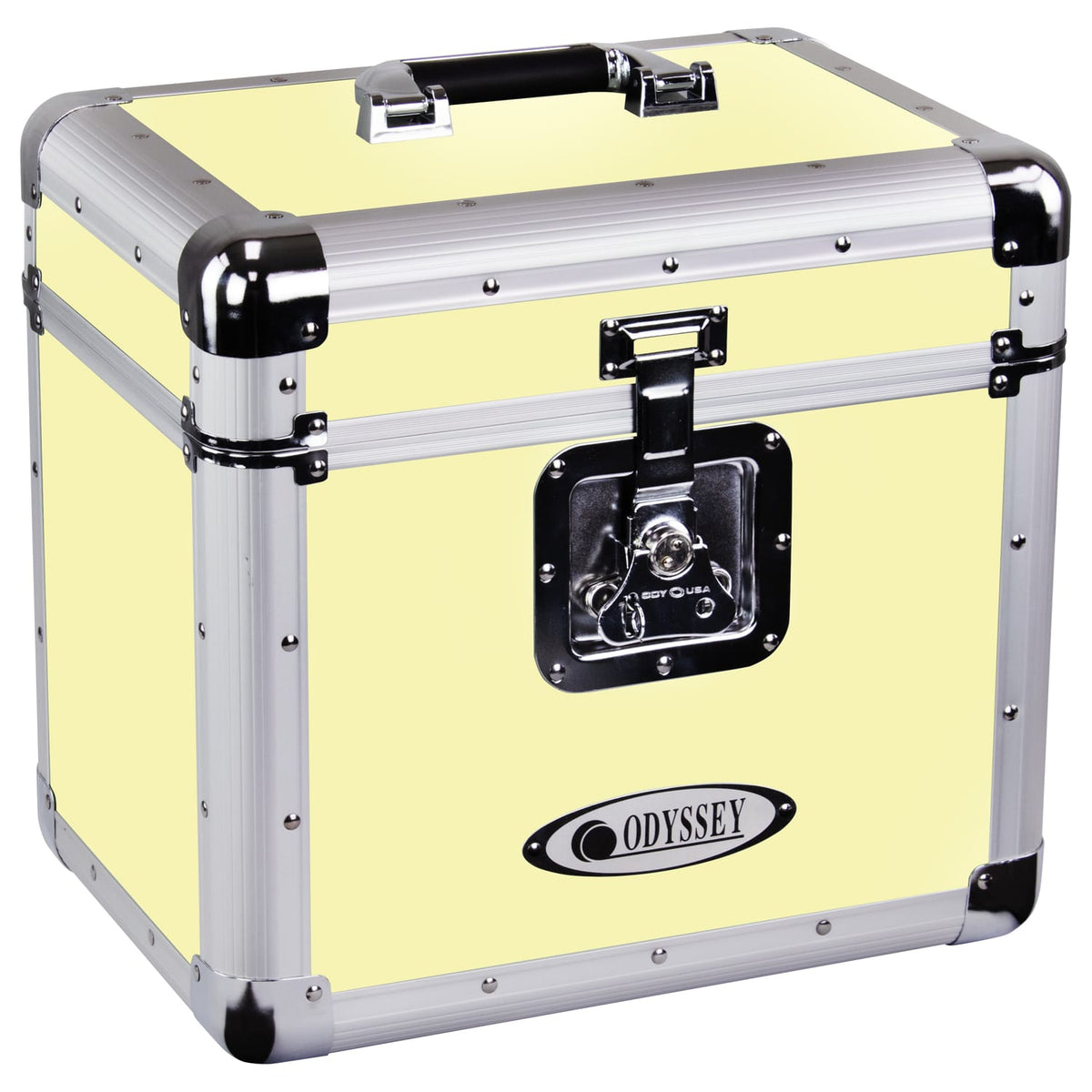 Odyssey KLP1-VINTAGEYELLOW - Vintage Series Yellow 12" Vinyl Records or LP Case, Holds 70 PCS