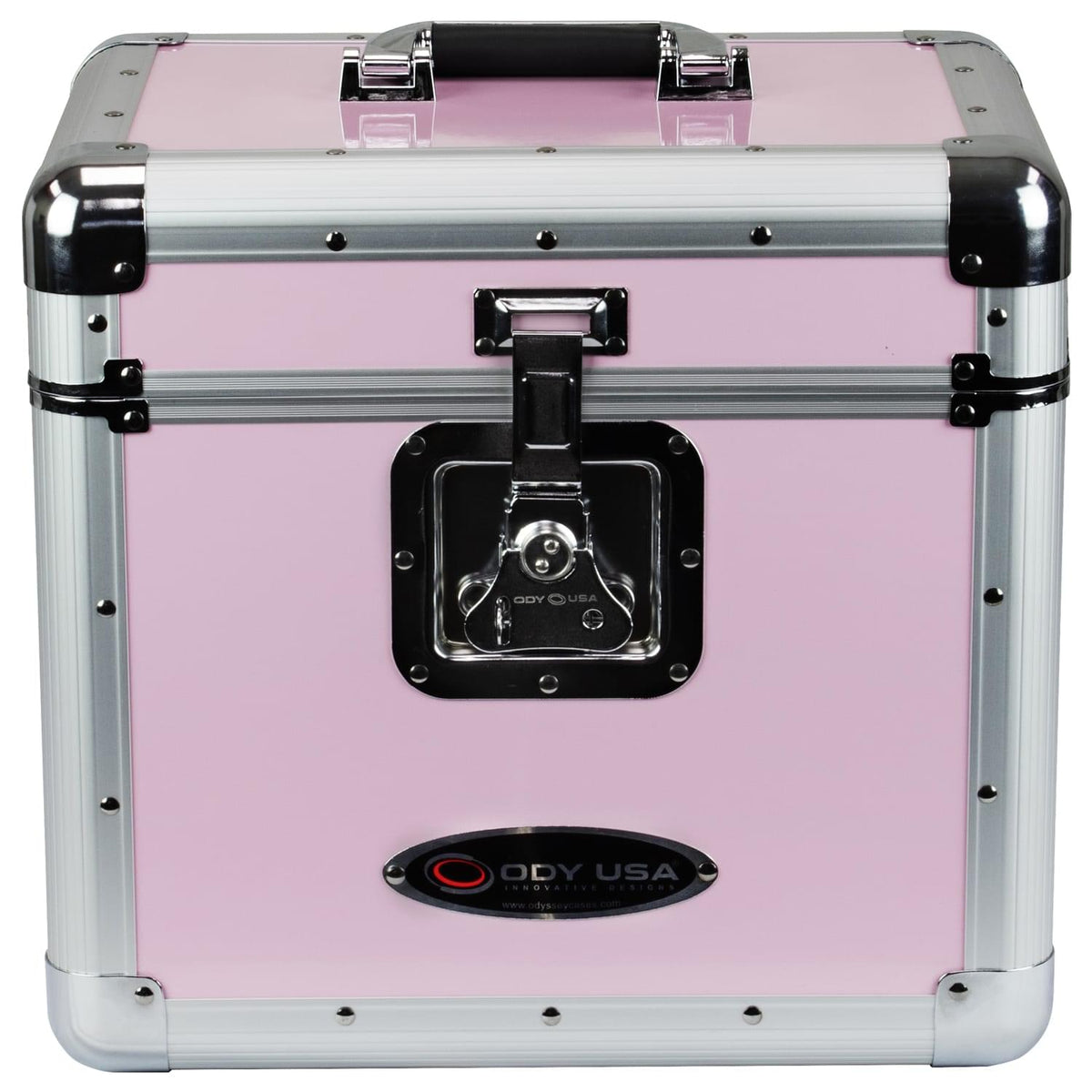 Odyssey KLP1PINK - KROM Series Pink Record / Utility Case for 70 12″ Vinyl Records & LPs.