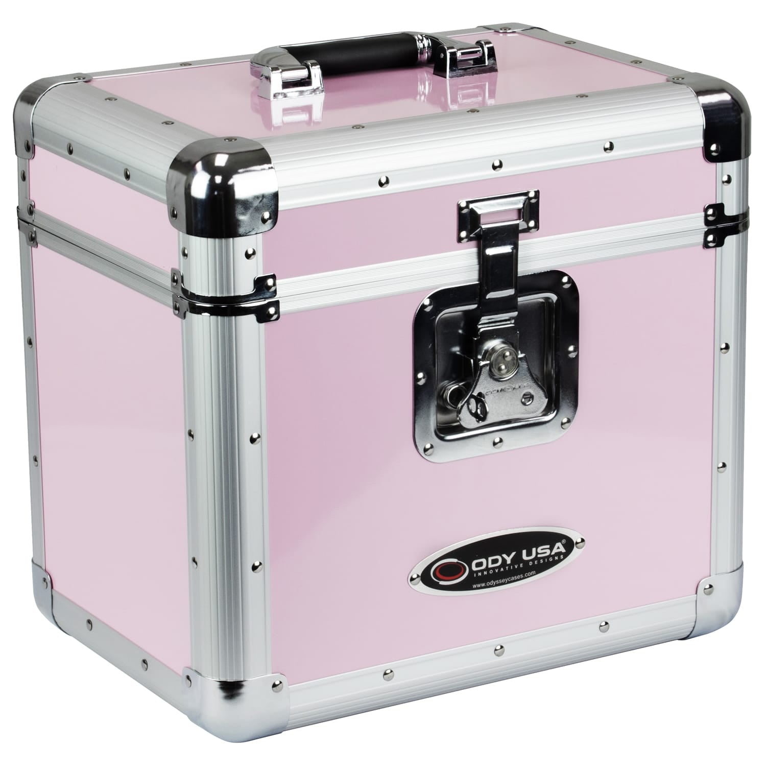 Odyssey KLP1PINK - KROM Series Pink Record / Utility Case for 70 12″ Vinyl Records & LPs