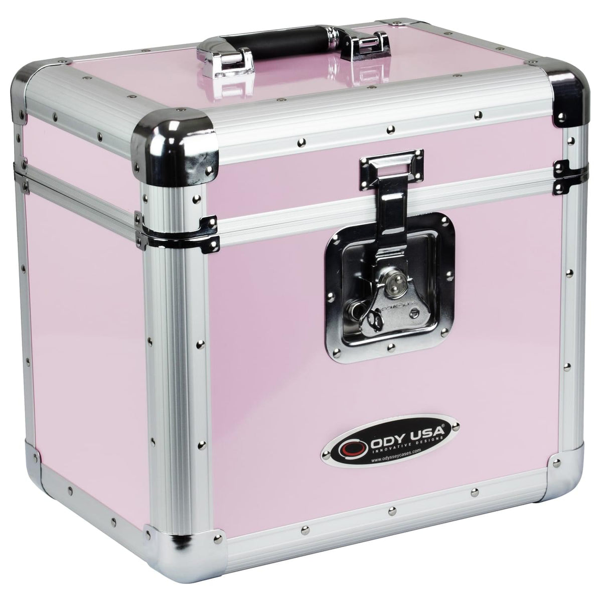 Odyssey KLP1PINK - KROM Series Pink Record / Utility Case for 70 12″ Vinyl Records & LPs.