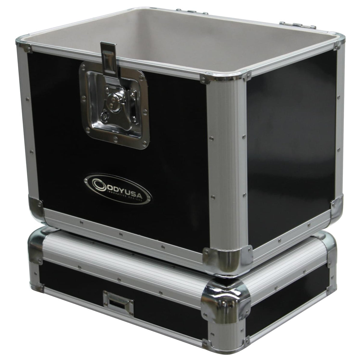 Odyssey KLP2BLK - KROM Series Black Stackable Record / Utility Case for 70 12" Vinyl Records & LPs