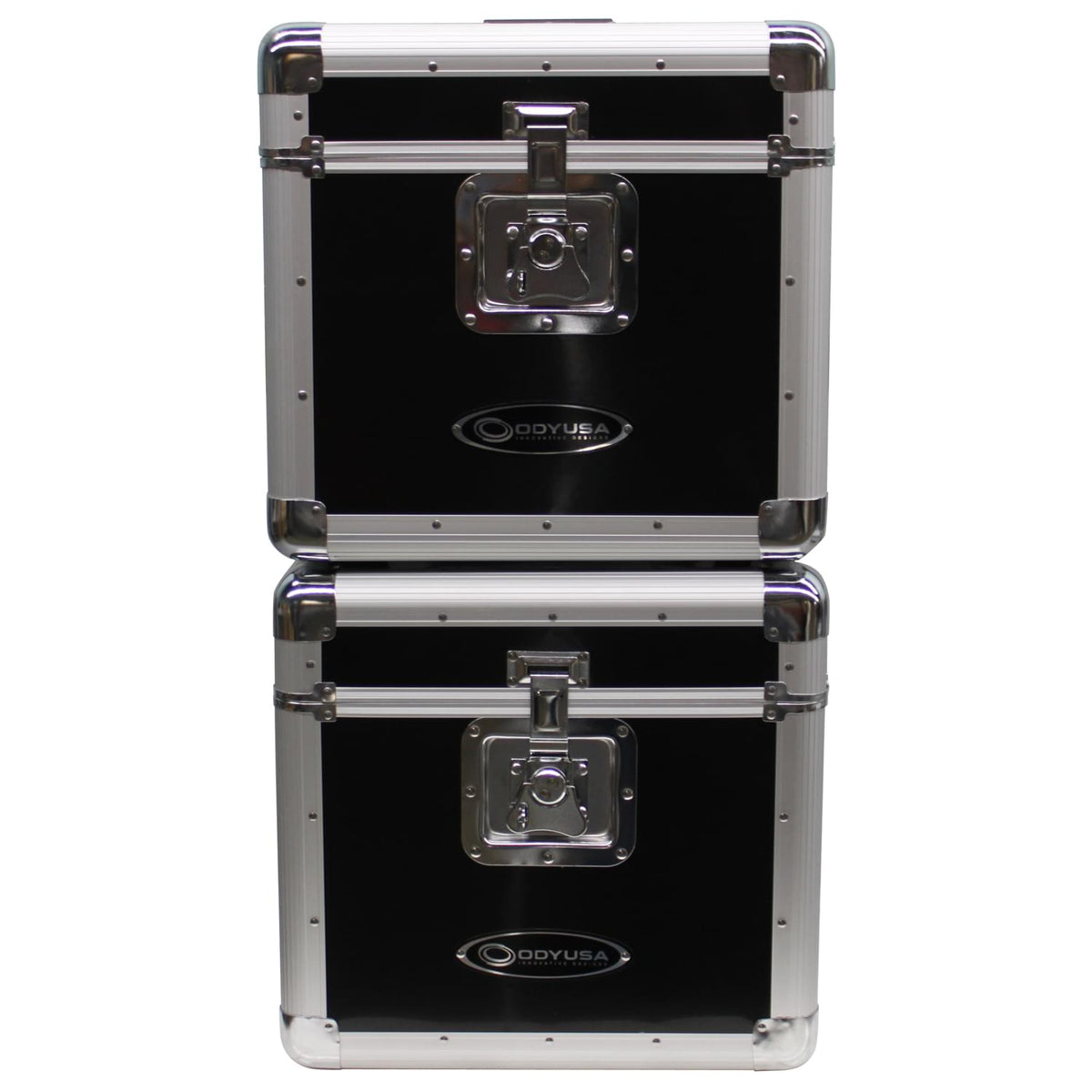 Odyssey KLP2BLK - KROM Series Black Stackable Record / Utility Case for 70 12" Vinyl Records & LPs