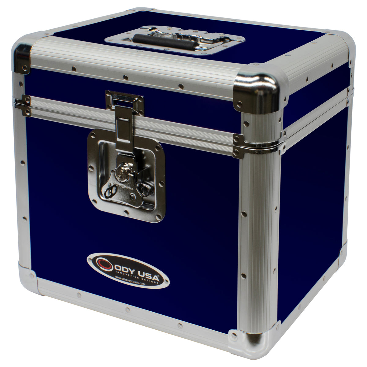 Odyssey KLP2BLU - KROM Series Blue Stackable Record / Utility Case for 70 12" Vinyl Records & LPs