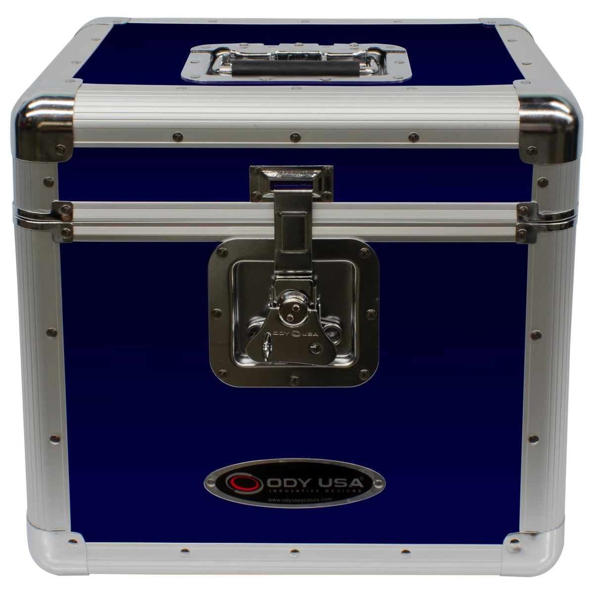 Odyssey KLP2BLU - KROM Series Blue Stackable Record / Utility Case for 70 12" Vinyl Records & LPs