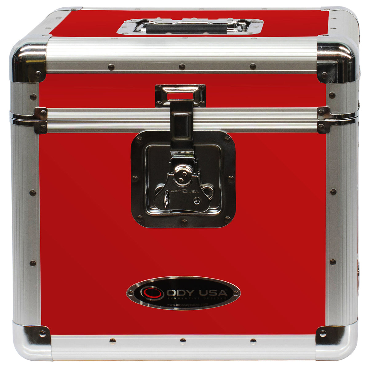 Odyssey KLP2RED - KROM Series Red Stackable Record / Utility Case for 70 12" Vinyl Records & LPs