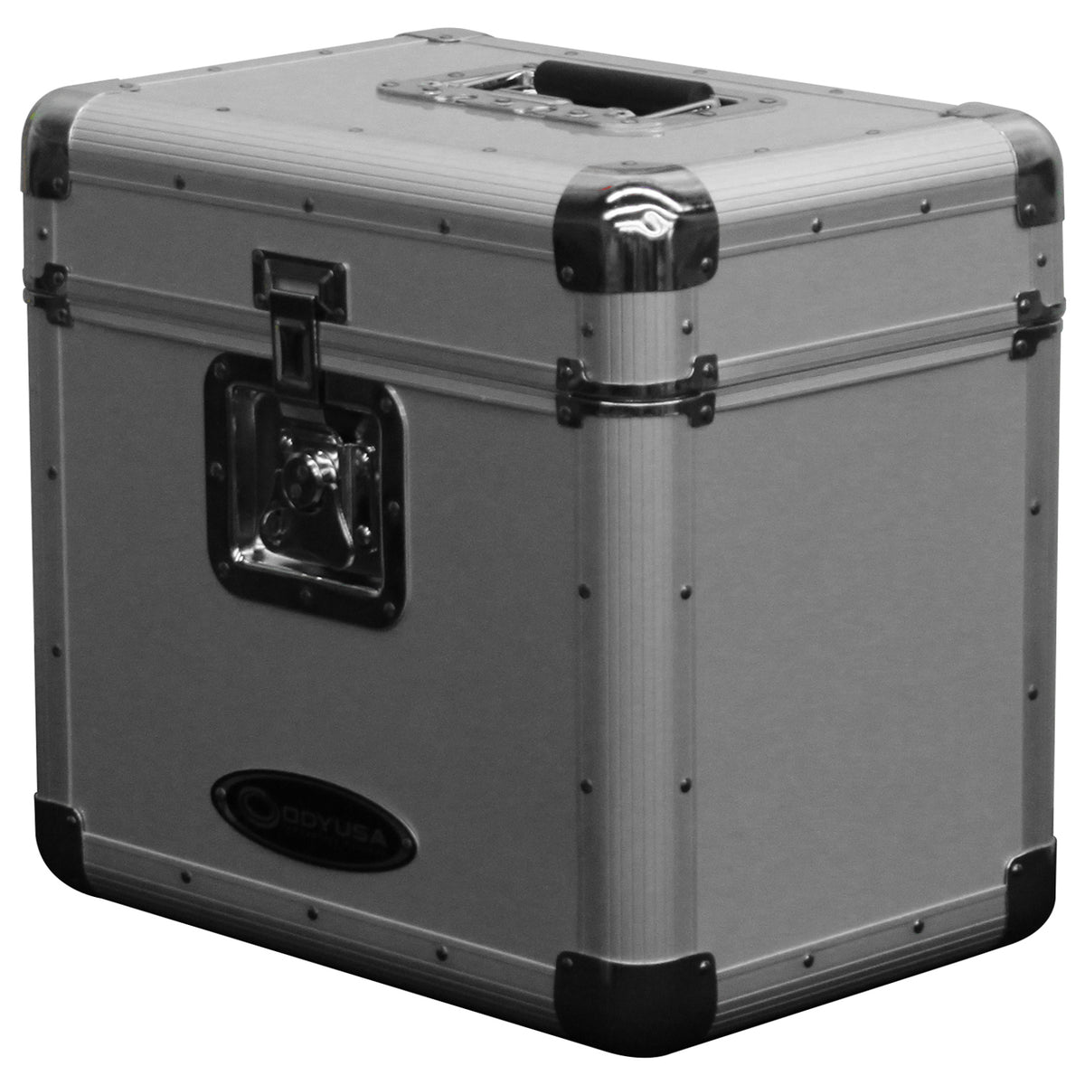 Odyssey KLP2SIL - KROM Series Silver Stackable Record / Utility Case for 70 12" Vinyl Records & LPs
