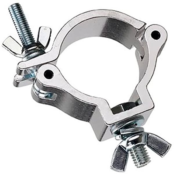 Odyssey LACMS30 - Medium-Duty Coupler with Standard Wing Nut, Fits 1.9-2" OD Tube, 165 lb Load, Polished Natural