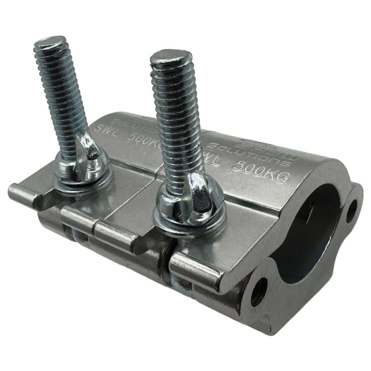 Odyssey LACP100 - Dual Pipe Clamp, Fits 1.5 - 2" Tube, 1102 lb Load Capacity, Polished Natural