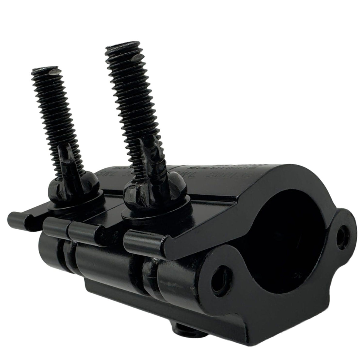 Odyssey LACP100B - Dual Pipe Clamp, Fits 1.5 - 2" Tube, 1102 lb Load Capacity, Anodized Black