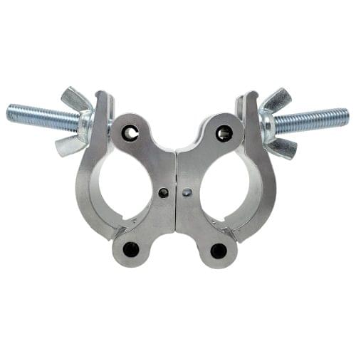 Odyssey LACSDP30 - Pro Swivel Dual Coupler, Fits 2" Tube, 660 lb Load, Polished Natural