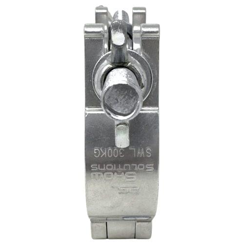 Odyssey LACSDP30 - Pro Swivel Dual Coupler, Fits 2" Tube, 660 lb Load, Polished Natural