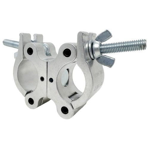 Odyssey LACSDP50 - Pro Swivel Dual Coupler, Fits 2" Tube, 1100 lb Load, Polished Natural