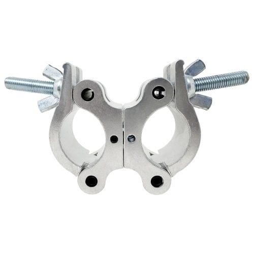 Odyssey LACSDP50 - Pro Swivel Dual Coupler, Fits 2" Tube, 1100 lb Load, Polished Natural