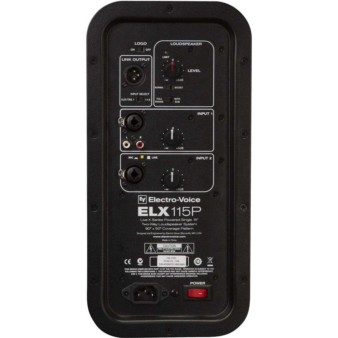 Electro-Voice ELX112P - 1000W 12" Two-Way Full-Range Speaker.