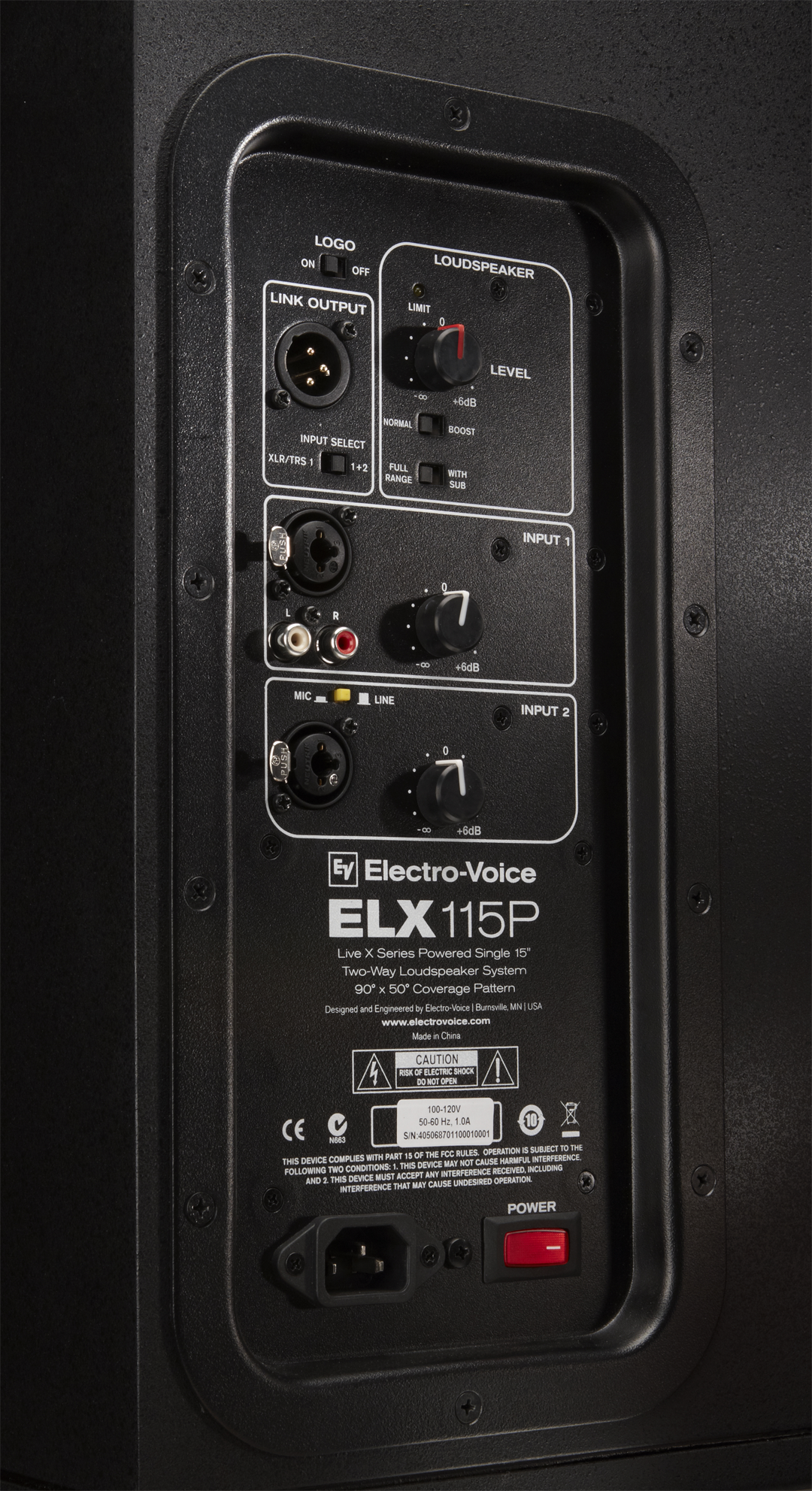 Electro-Voice ELX112P - 1000W 12" Two-Way Full-Range Speaker.