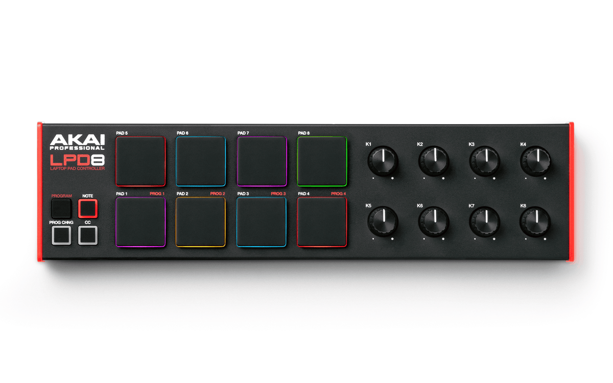 Akai LPD8 MK2 - Laptop Pad Controller.