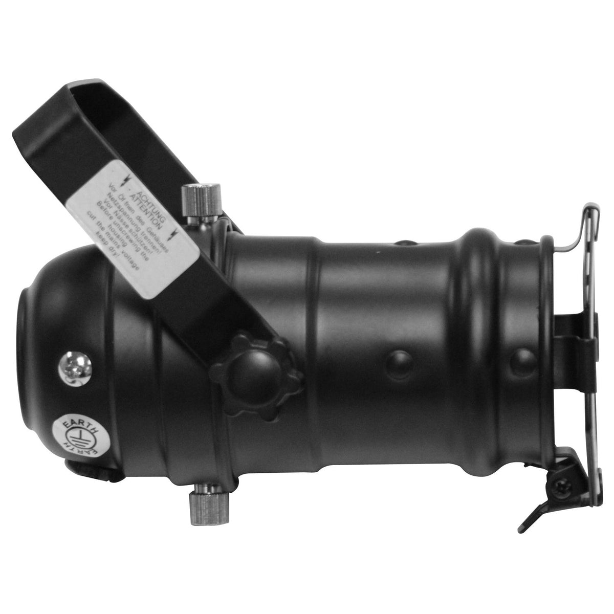 Odyssey LSPAR16B - Black Aluminum Par 16 Light Fixture.