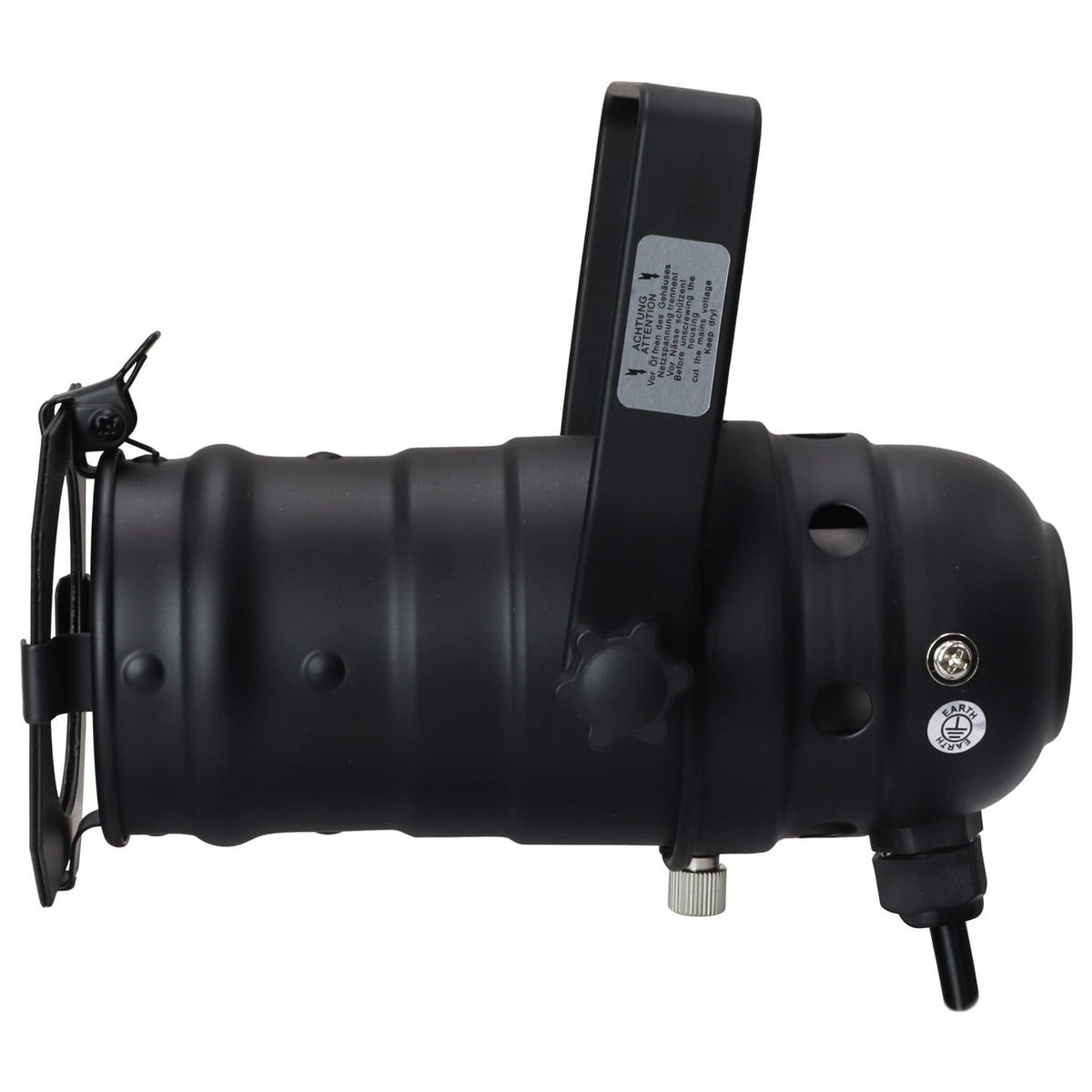 Odyssey LSPAR20B-ZOOM - Black Aluminum Par 20 Light Fixture with Adjustable LED Bulb.