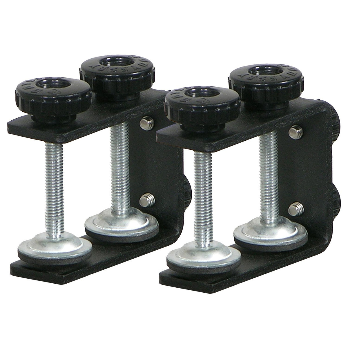 Odyssey LSTANDCLAMPS - Designer DJ™ Series Black L-Stand Table/Case Clamps (Pair).
