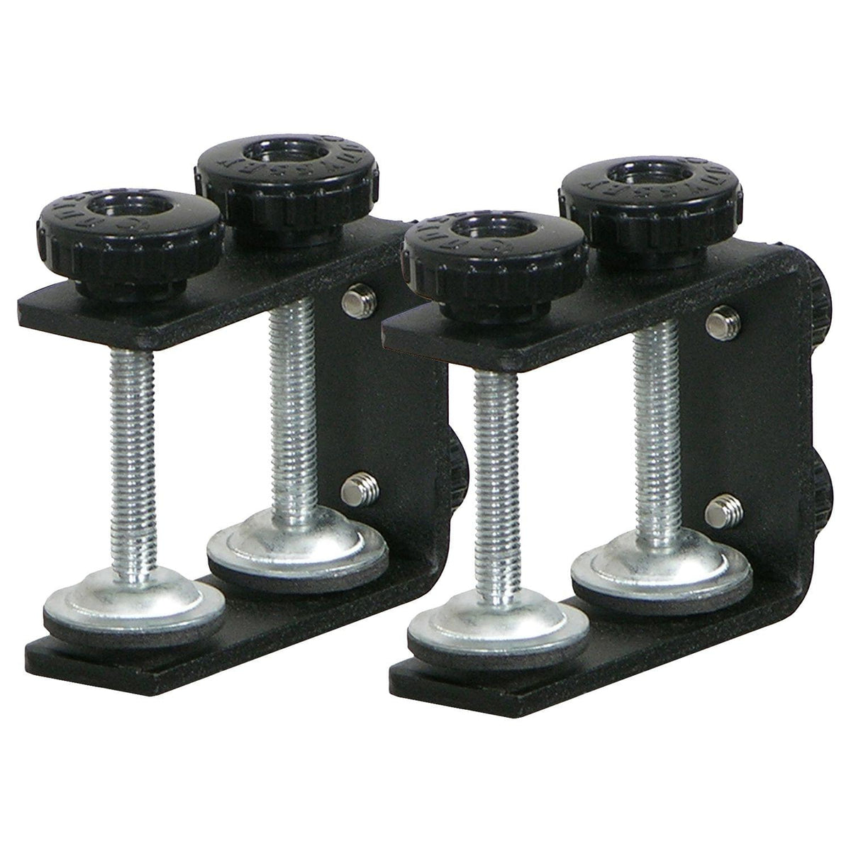 Odyssey LSTANDCLAMPS - Designer DJ™ Series Black L-Stand Table/Case Clamps (Pair).