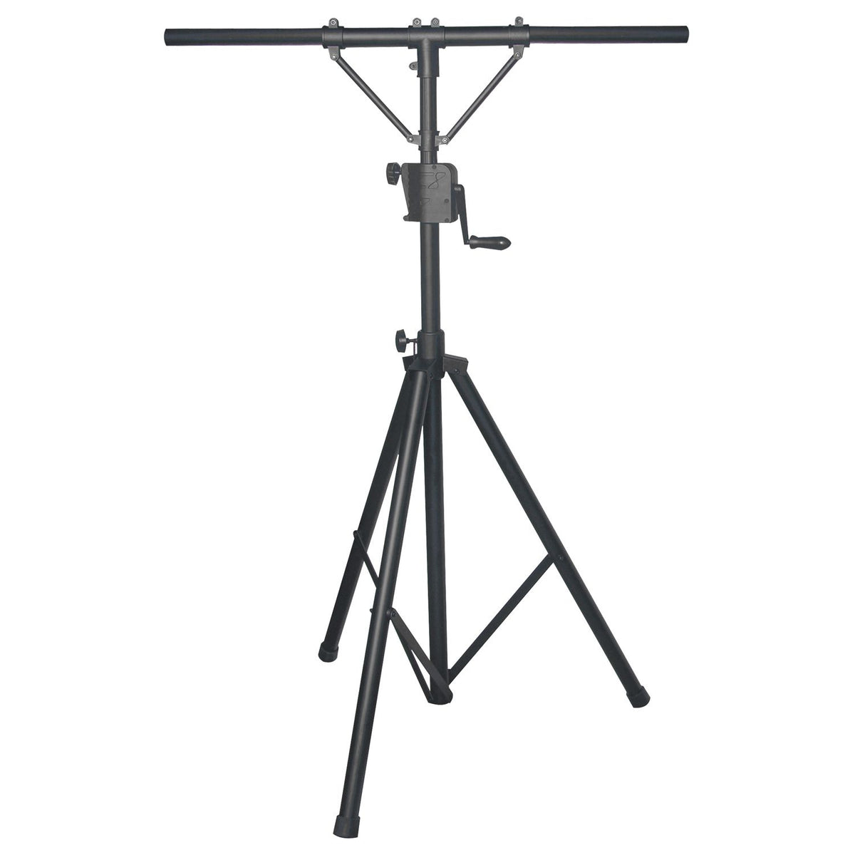 Odyssey LTP8-PRO - 8' Tall Black Lighting Tripod with Height Adjustable Crank Top Bar.