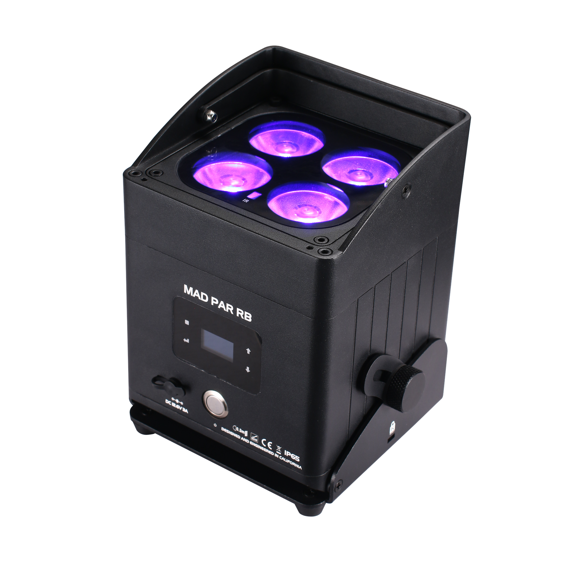 JMAZ MAD PAR RB - 80W RGBAL+C LED Swappable Battery Powered Outdoor Uplight