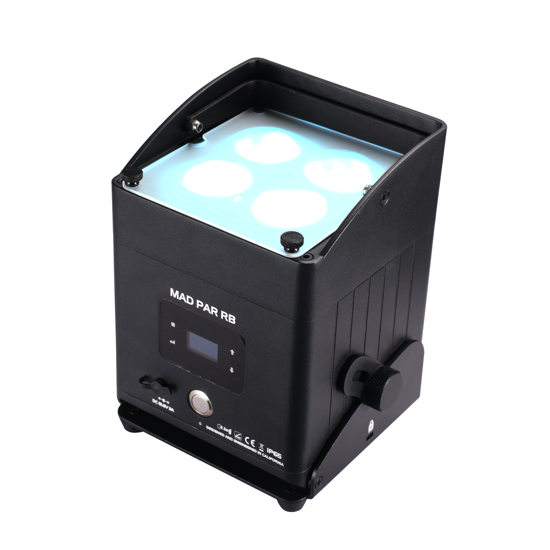 JMAZ MAD PAR RB - 80W RGBAL+C LED Swappable Battery Powered Outdoor Uplight