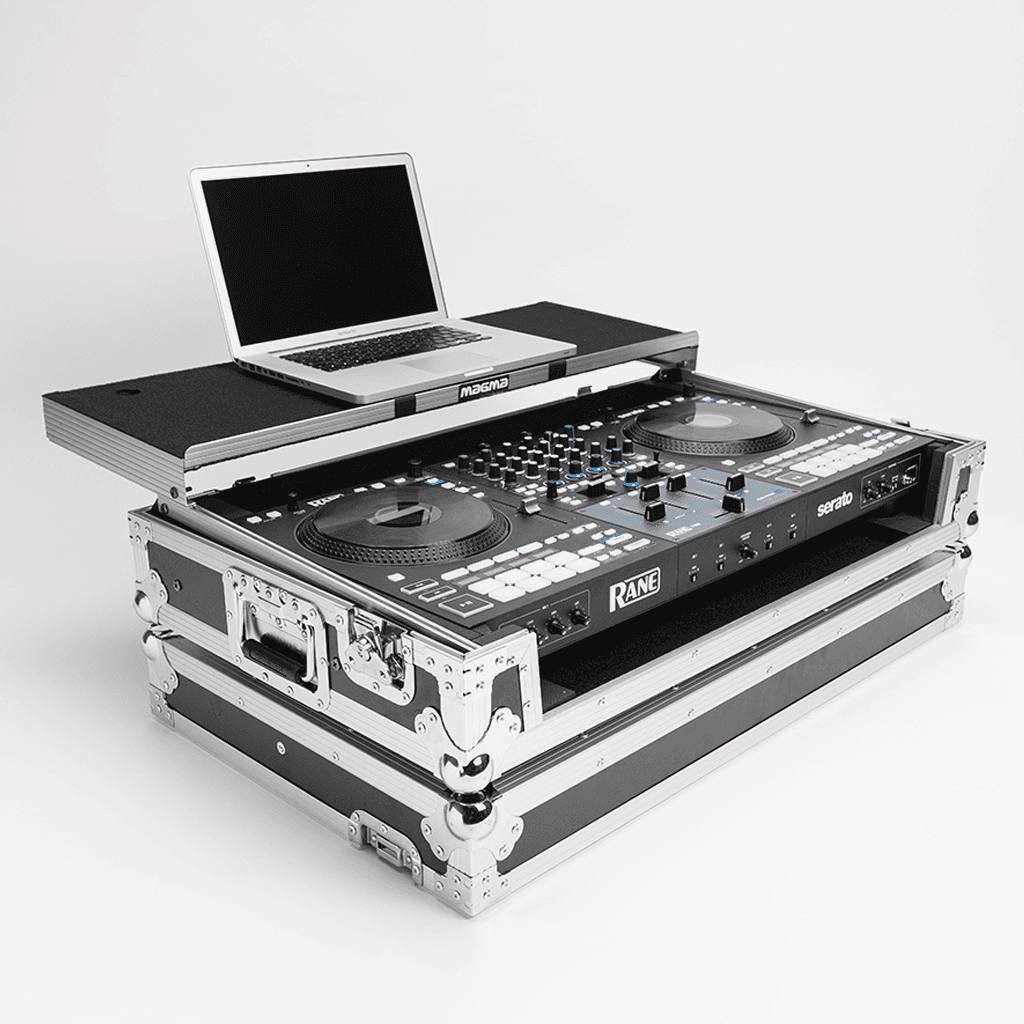 Magma MGA41026 - DJ Controller Workstation Rane FOUR & PERFORMER with Wheels.