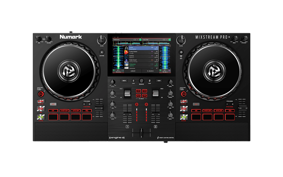 Numark Mixstream Pro+ - Standalone Streaming DJ Controller with Amazon Music.