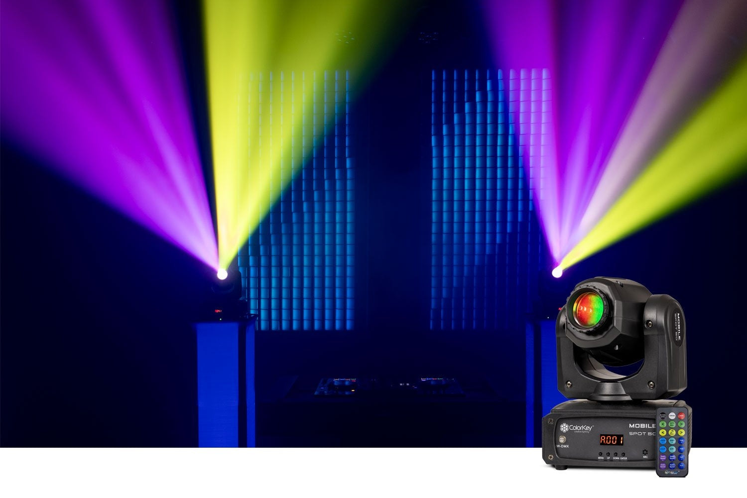 Colorkey Mobile Spot 50 - Battery-powered Moving Head
