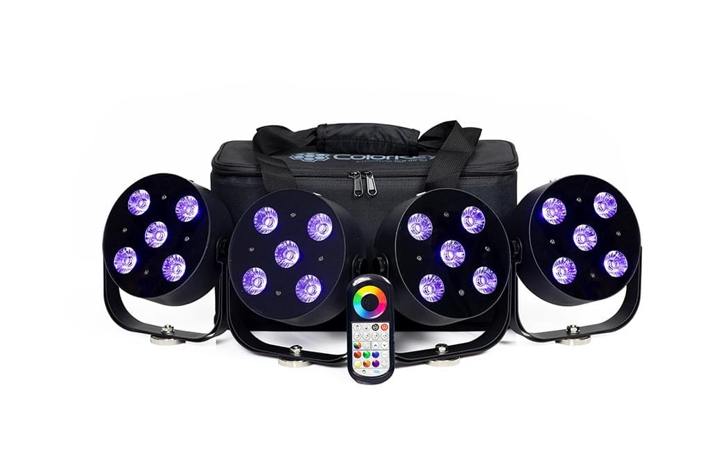 Colorkey MobilePar HEX 5 - 4-Pack MobilePar HEX 5 with Carrying Case.